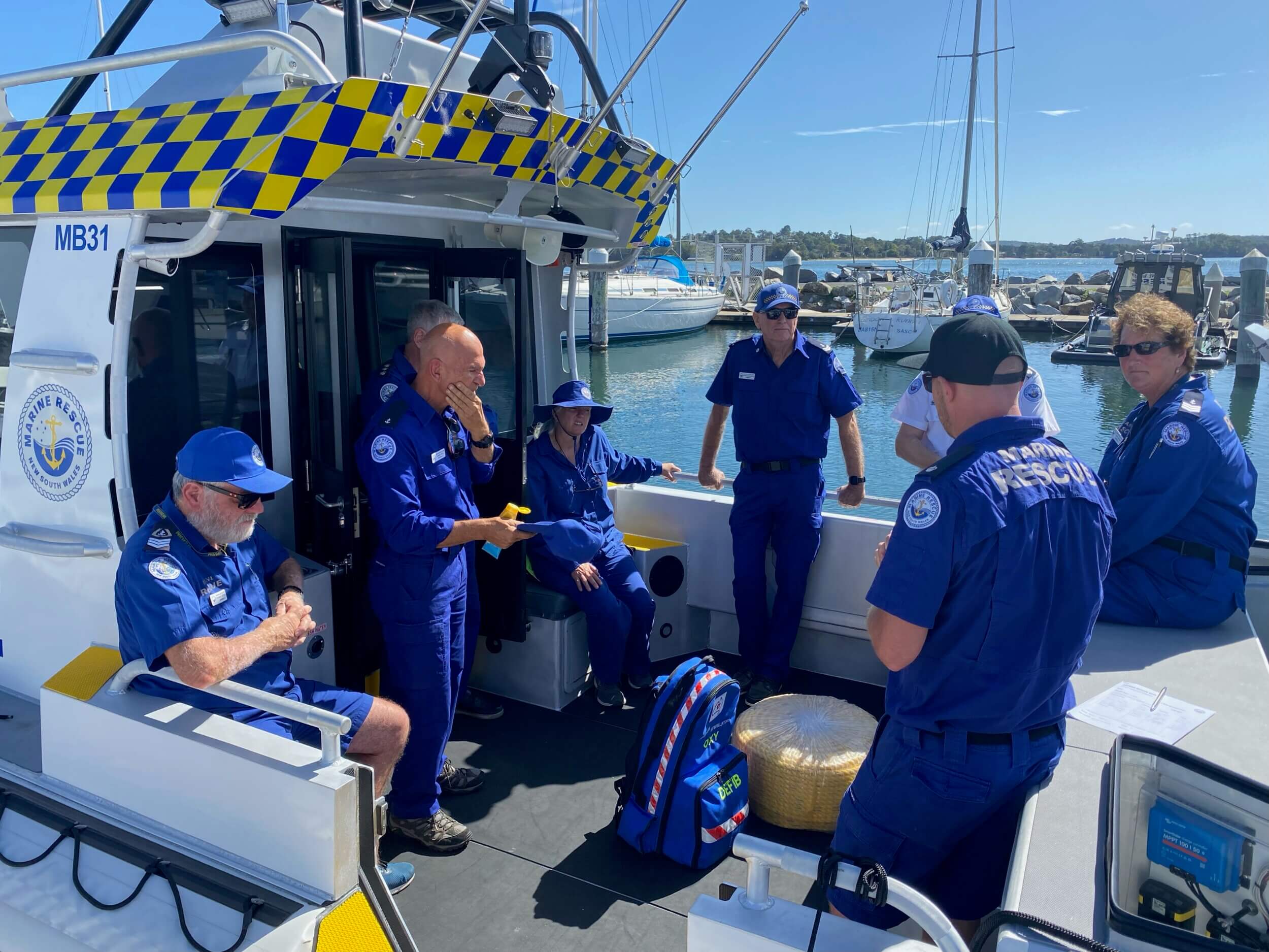 Marine Rescue Merimbula volunteers upskill ahead of new vessel going