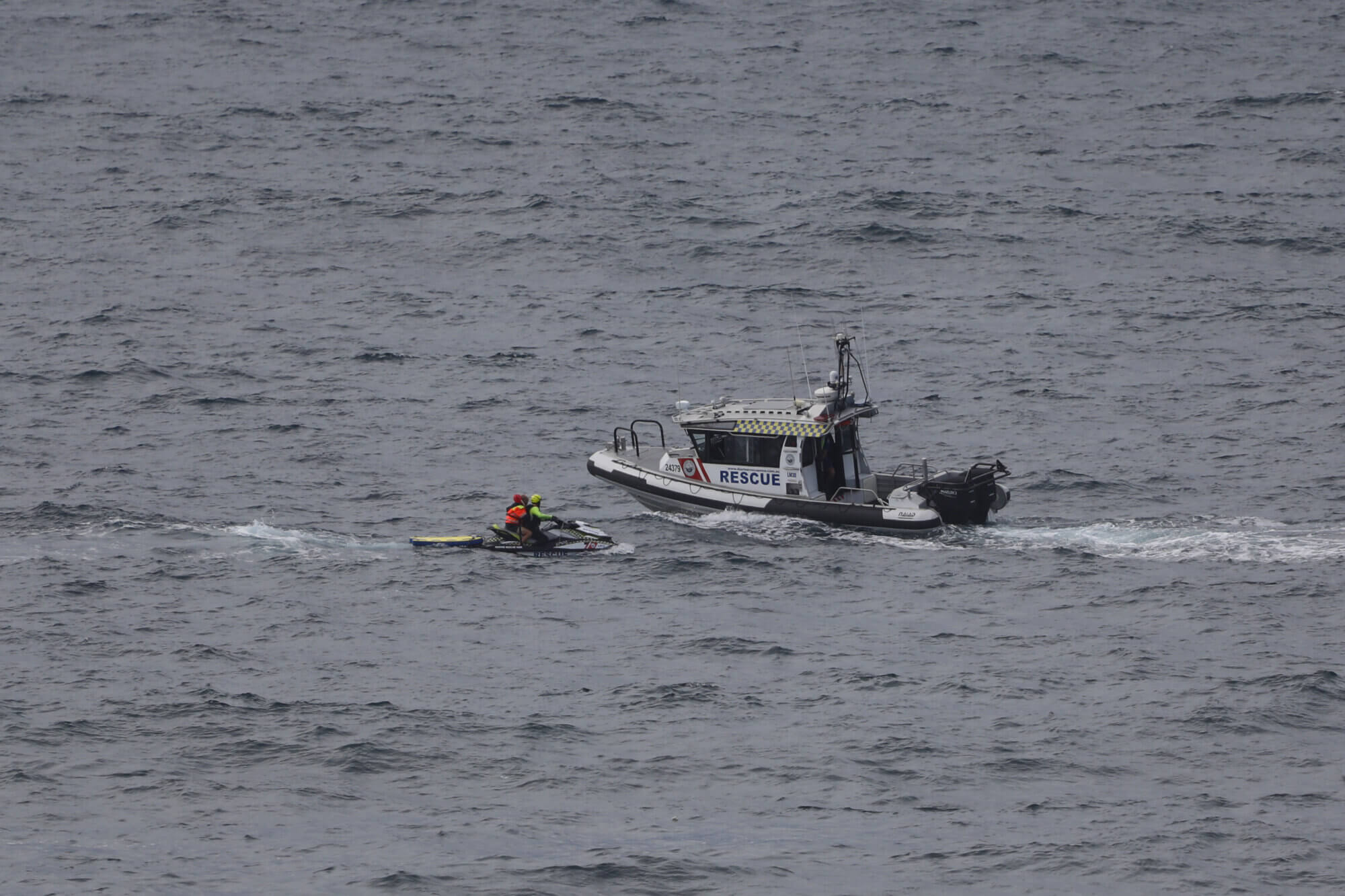 Two young men rescued after boat overturns off Moon Island on Hunter ...