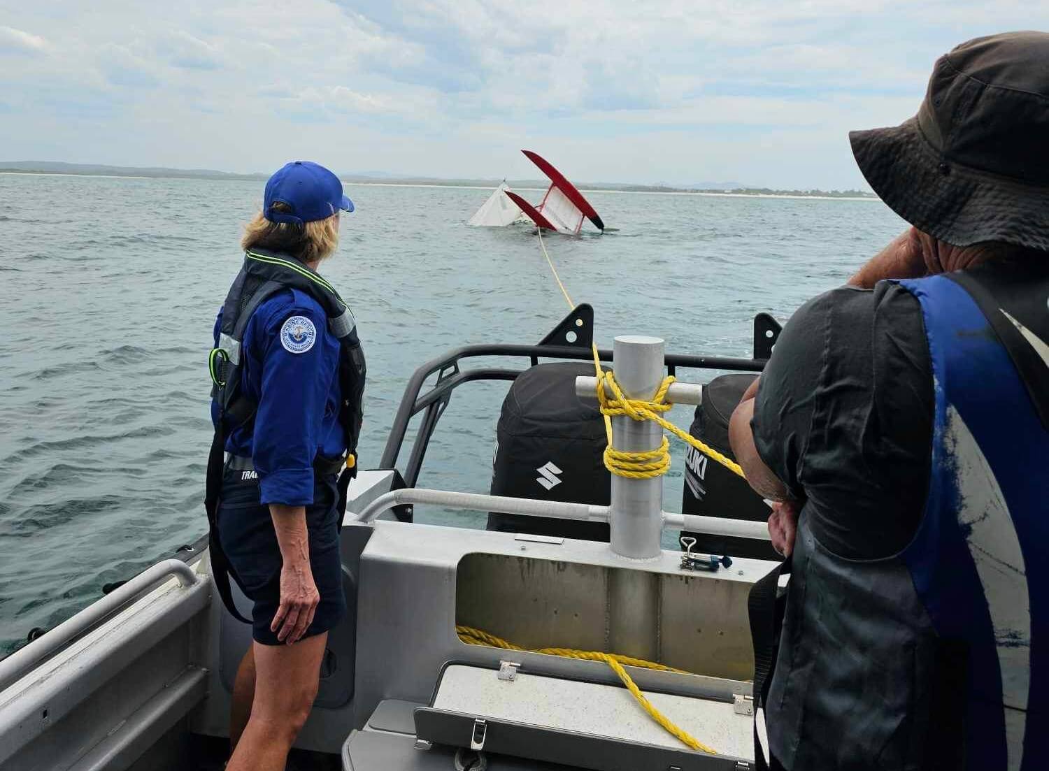 Marine Rescue Lemon Tree Passage completes rescue after catamaran 