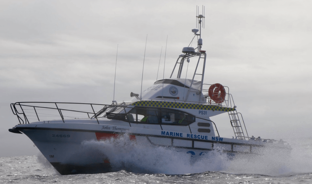 Marine Rescue Port Stephens crew completes marathon rescue mission in